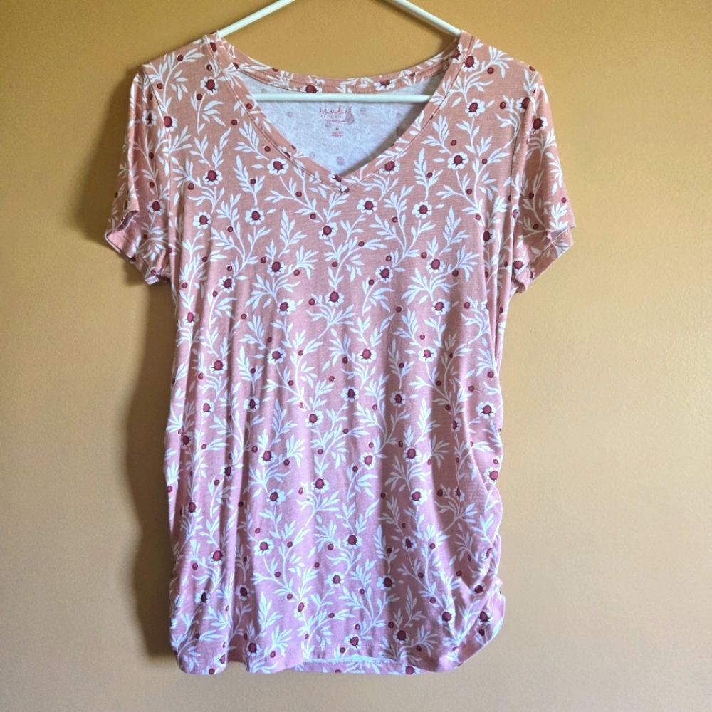 Isabel Maternity Floral Top PTP=15"